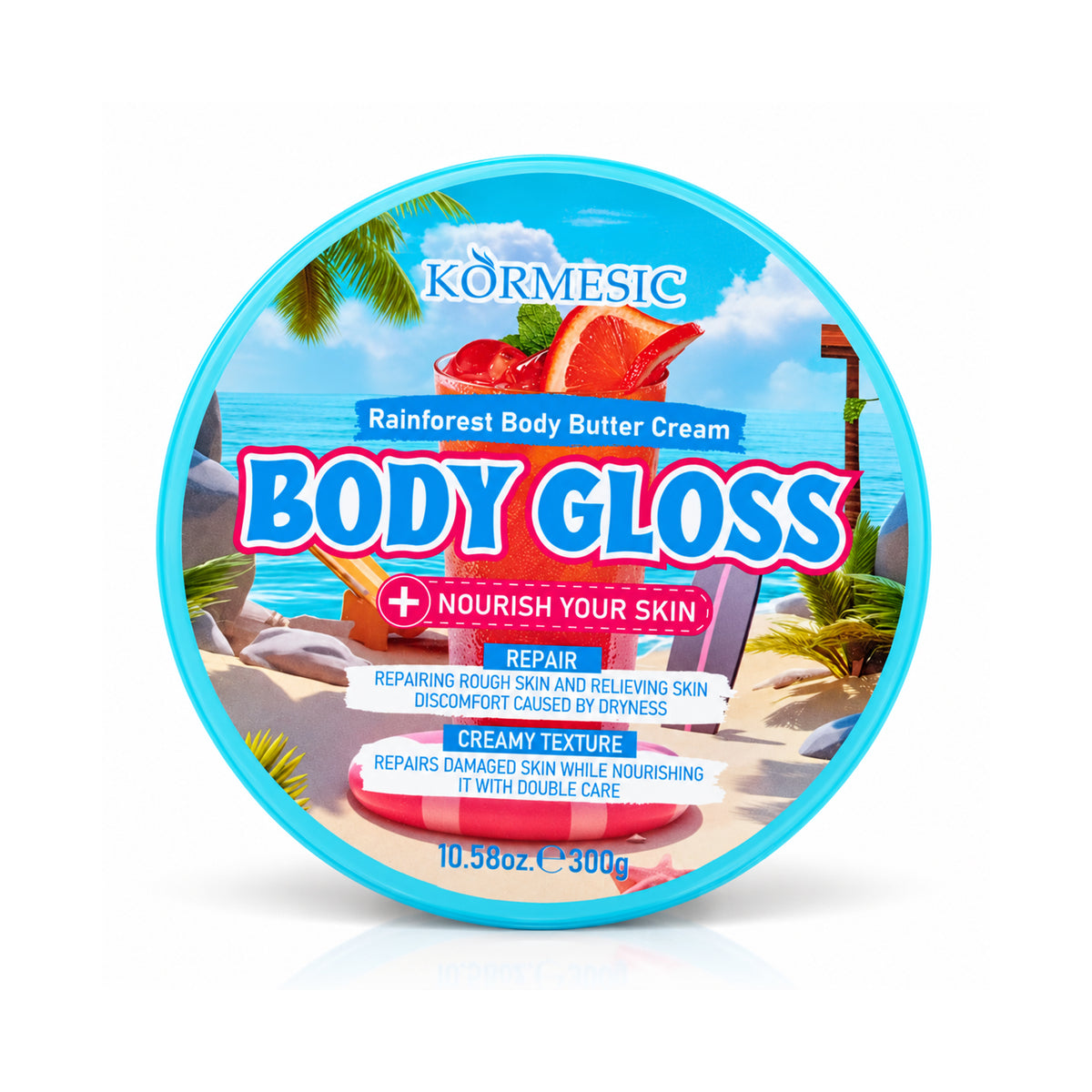 KORMESIC Tropical Rainforest Body Butter Cream – 300g