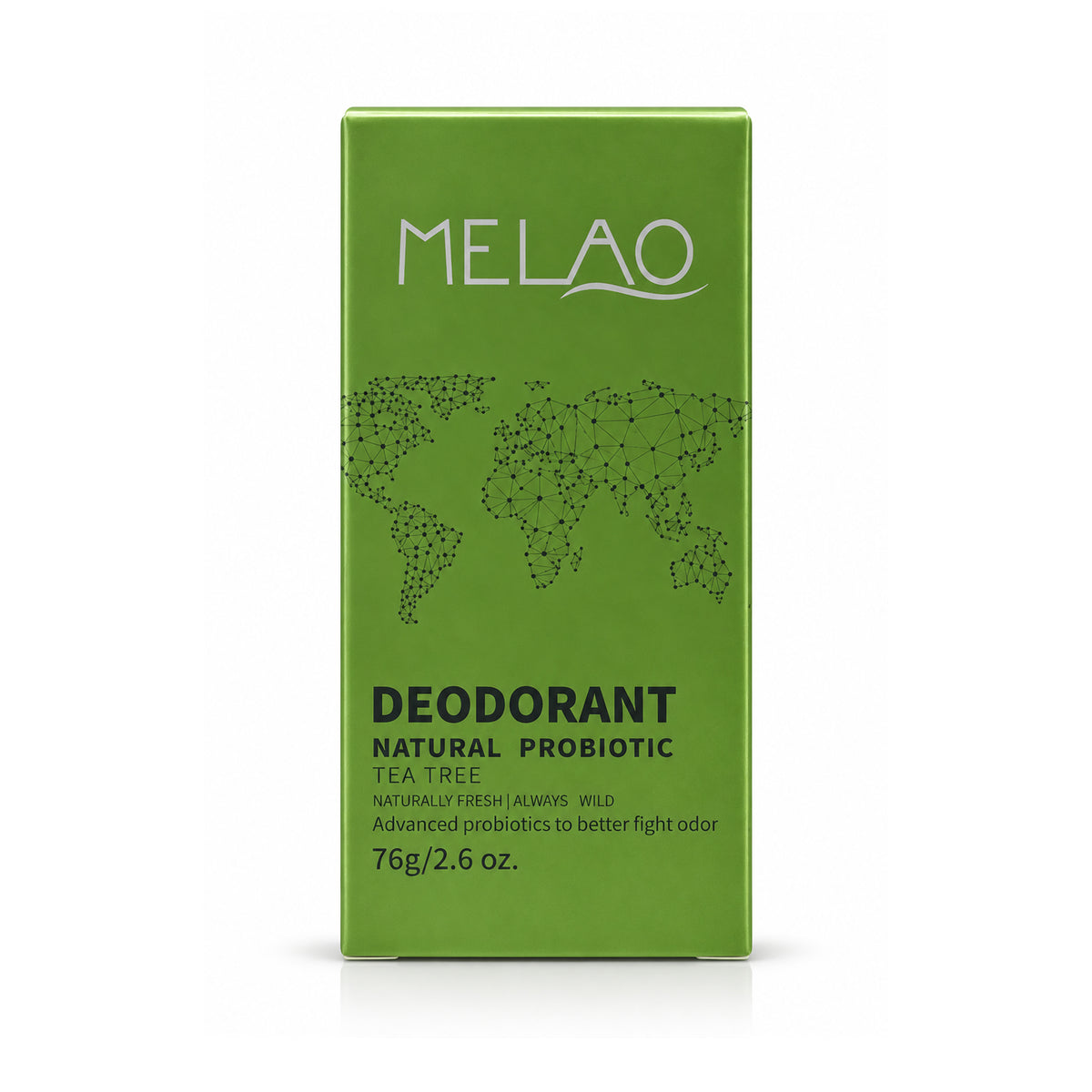 ميلاو مزيل عرق طبيعي بالبروبيوتيك برائحة شجرة الشاي – 76 جرام