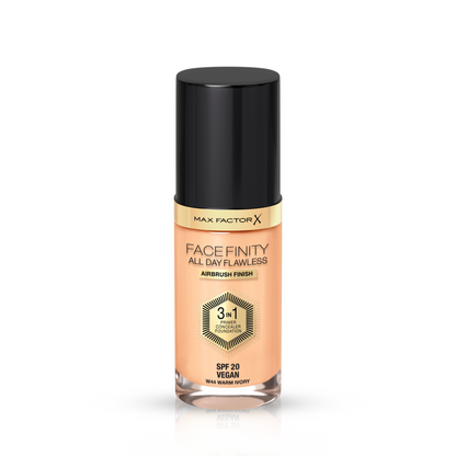 Max Factor Facefinity All Day Flawless 3-in-1 Foundation SPF 20 – W44 Warm Ivory