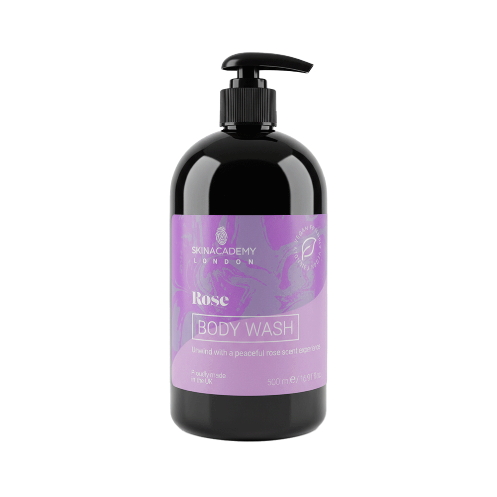 سكين أكاديمي لندن غسول جسم بالورد – 500 مل