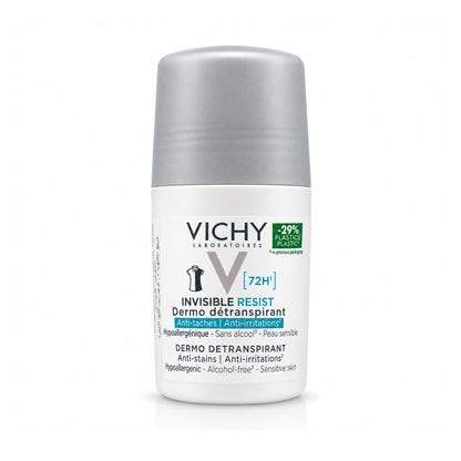 Vichy Invisible Resist 72H Dermo Antiperspirant Roll-On Anti-Stains Anti-Irritations – 50 ml.