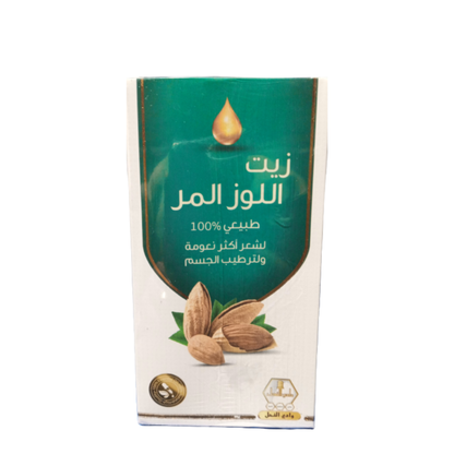 وادى النحل زيت لوز مر للشعر و الجسم - 125 مل