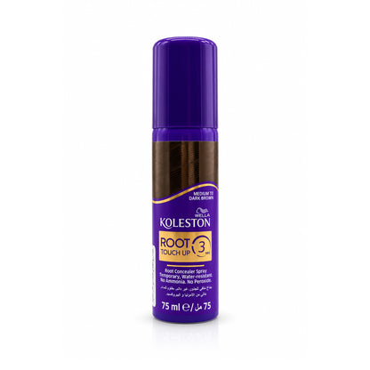 Wella Koleston Root Touch Up 3 Sec Root Concealer Spray – Medium to Dark Brown – 75 ml.