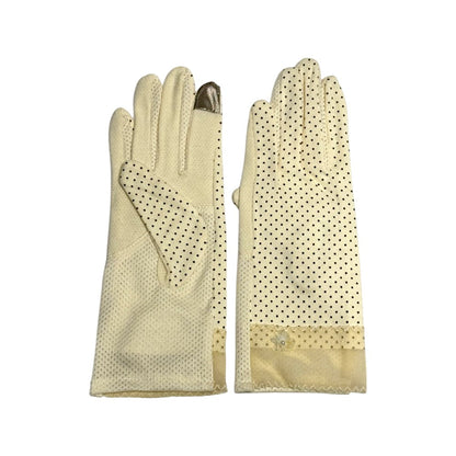 قفازات قطنية قابلة لتهوية للحماية من الشمس أثناء القيادة - 1 زوج
