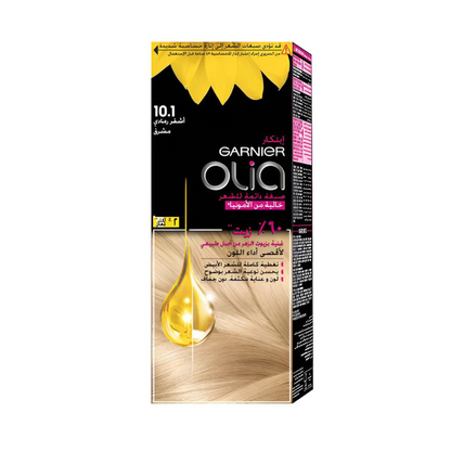 Garnier Olia Permanent colour 10.1 Ashy very light Blonde no Ammonia 60% with Oils
