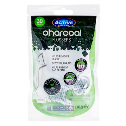 Beauty Formula Charcoal Floss to remove plaque and unpleasant odor - 30 pieces