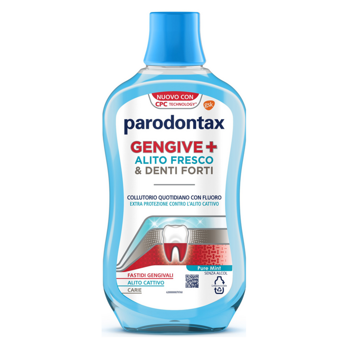 Parodontax Plus Daily Mouthwash with Mint for Gums and Teeth - 500 ml