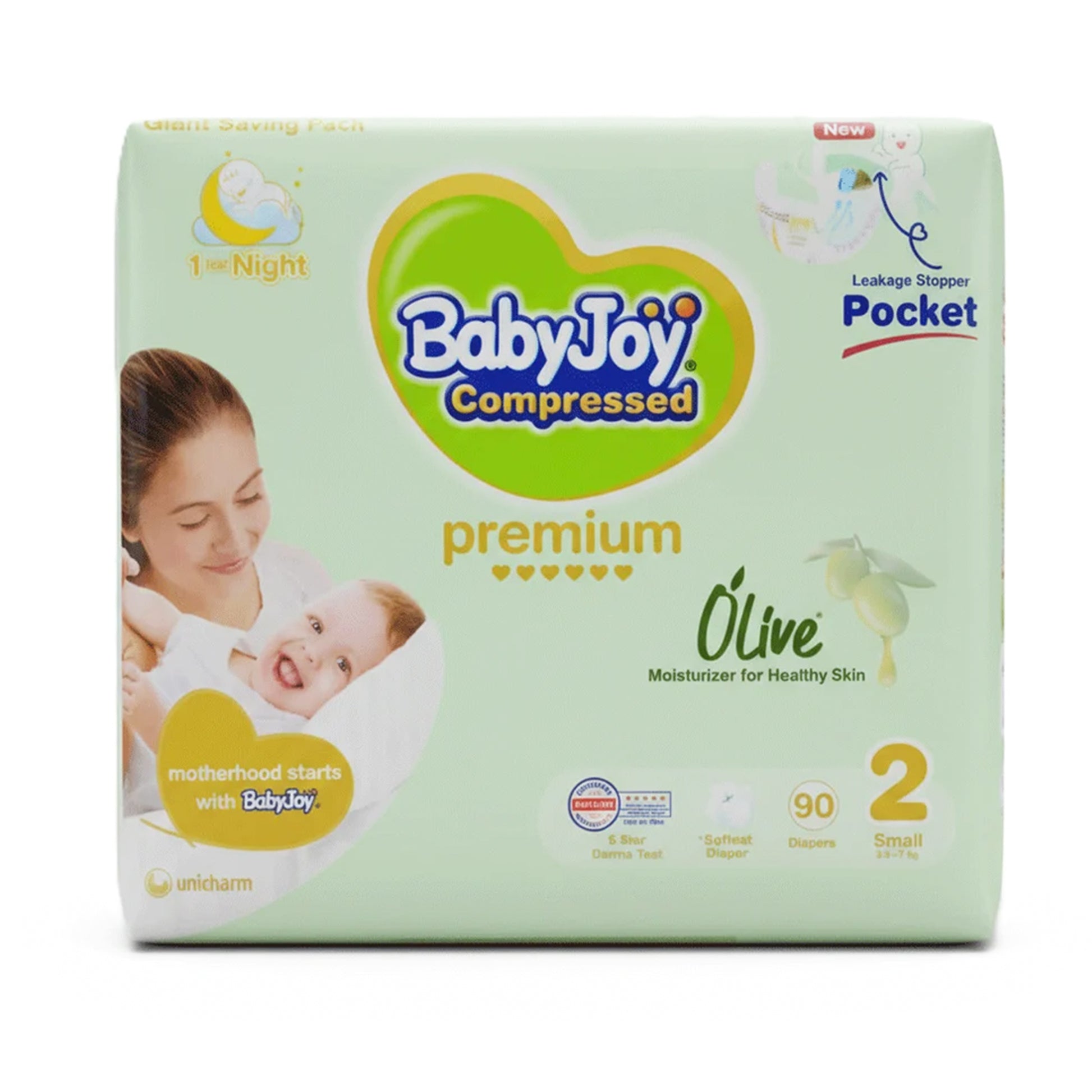 BabyJoy Premium Olive Diapers