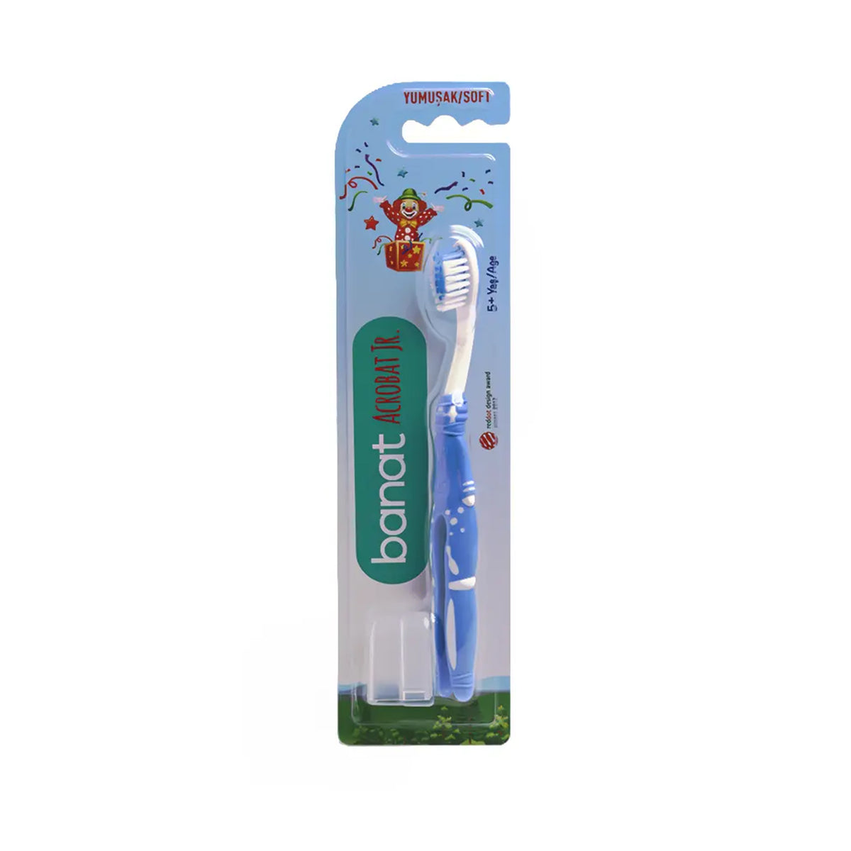 banat-acrobat-toothbrush-for-children-5-years-old-multi-color-1-piece