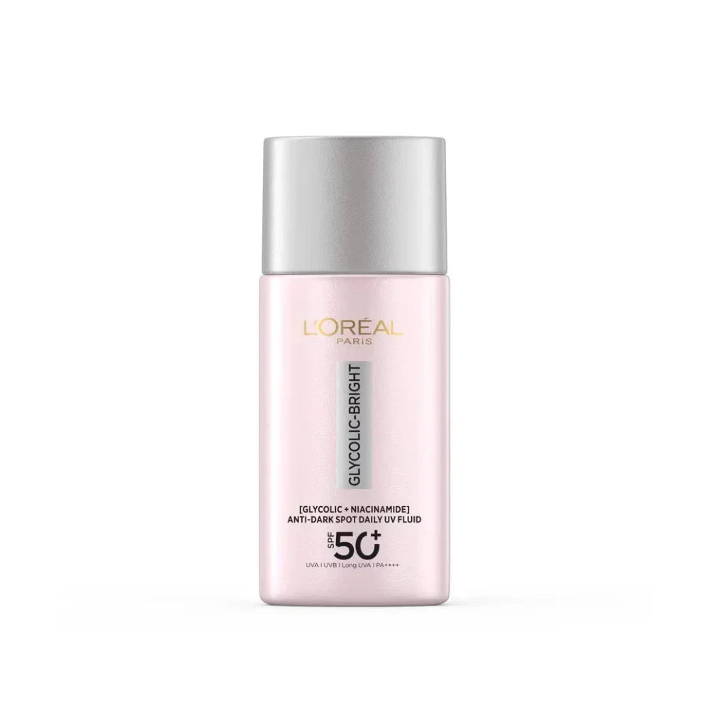 لوريال باريس جلايكوليك برايت سائل يومي ضد البقع الداكنة (+SPF50) - 50 مل
