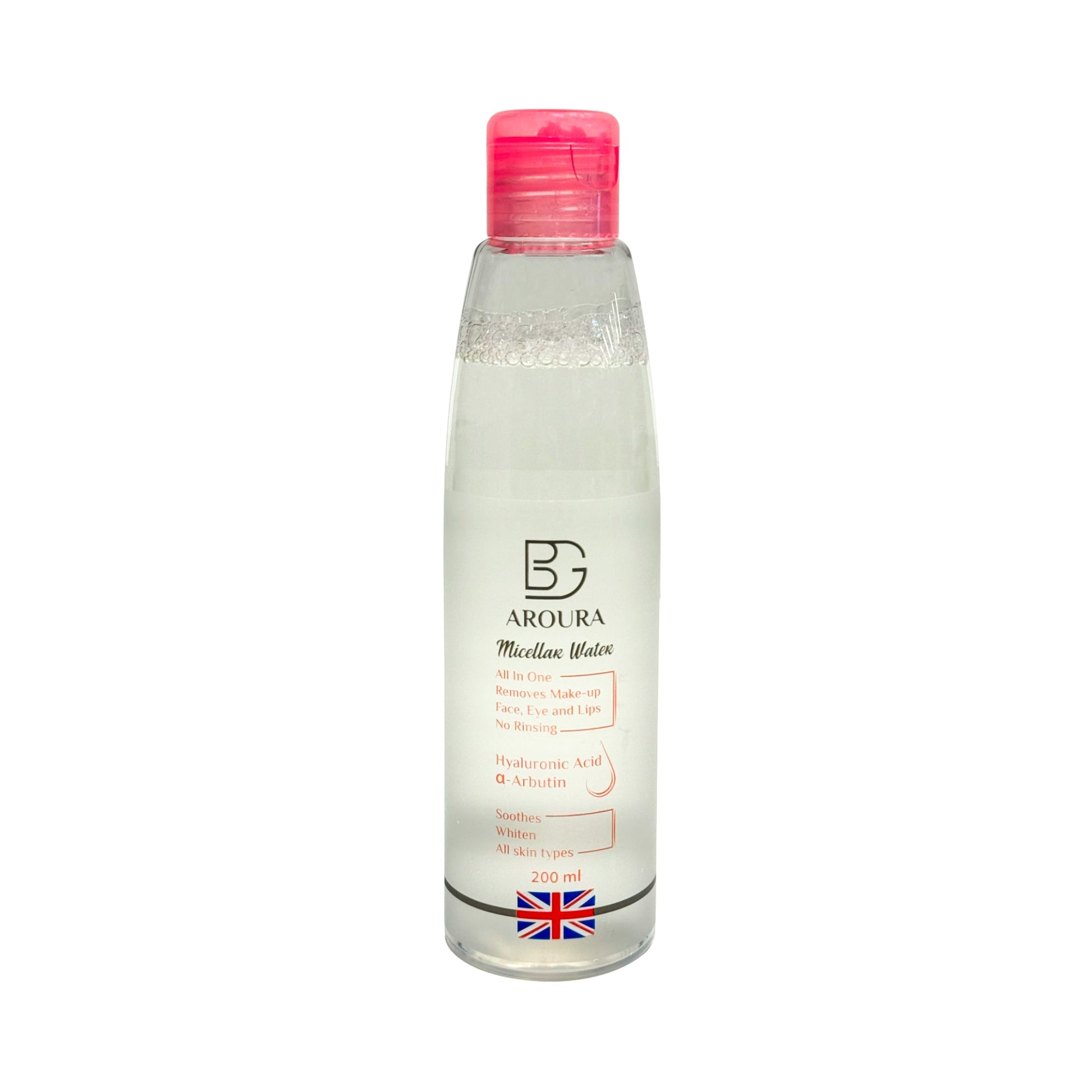 BG Aurora Micellar Water for Makeup Removal with Hyaluronic Acid - 200 ml