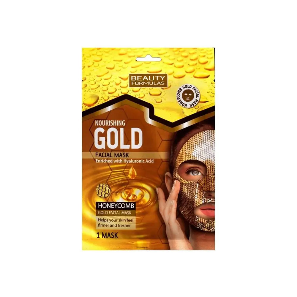 Gold facial mask