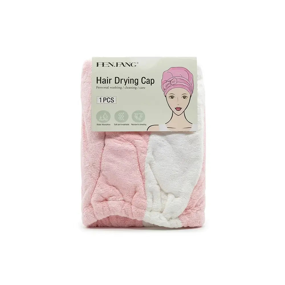 Pink Hair Drying Cap