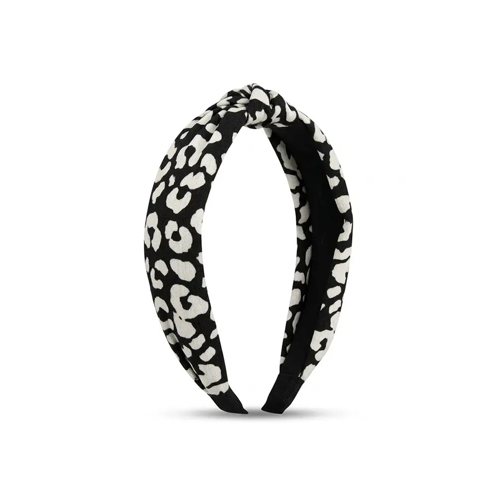 Black white headband