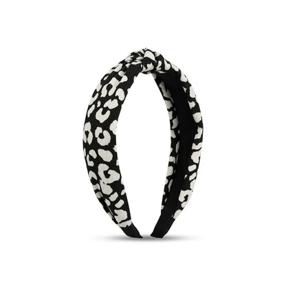 Black white headband