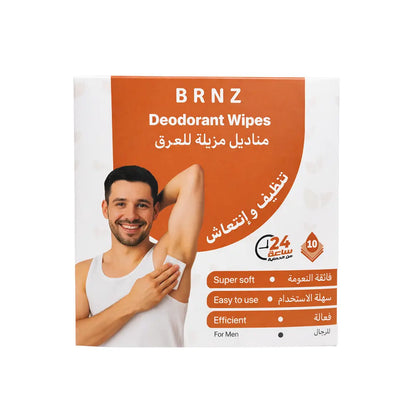 BRNZ Men Deodorant Wipes