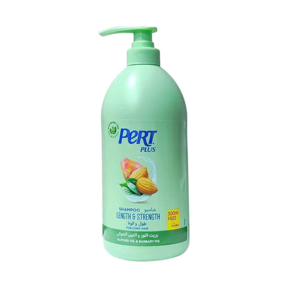 Pert Plus Shampoo Length & Strength with Almond Oil & Prickly Pear For Long Hair - 1000 ml
