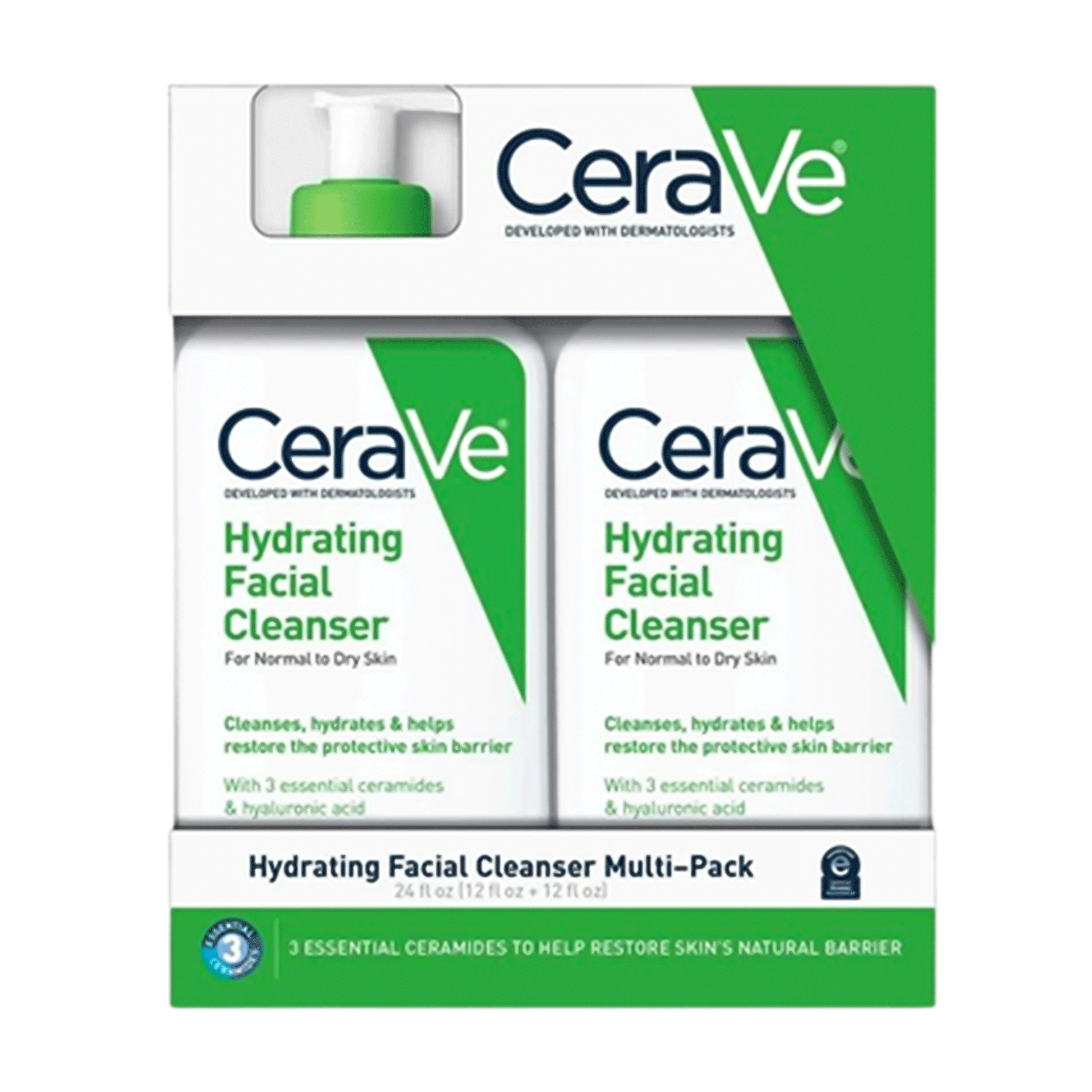سيرافي غسول منظف للبشرة العادية والجافة - 2*355 مل