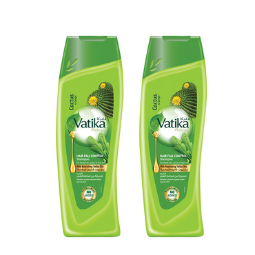Vatika Naturals Hair Fall Control Shampoo with Aloe Vera & Watercress - 2 × 350ml