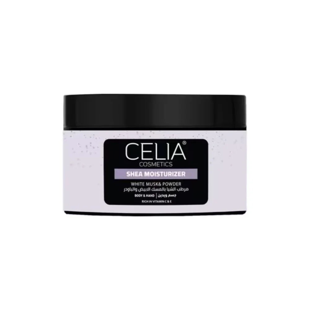 سيليا كوزماتيكس مرطب الشيا ترطيب عميق بفيتامين C و E للجسم واليدين -300 جرام