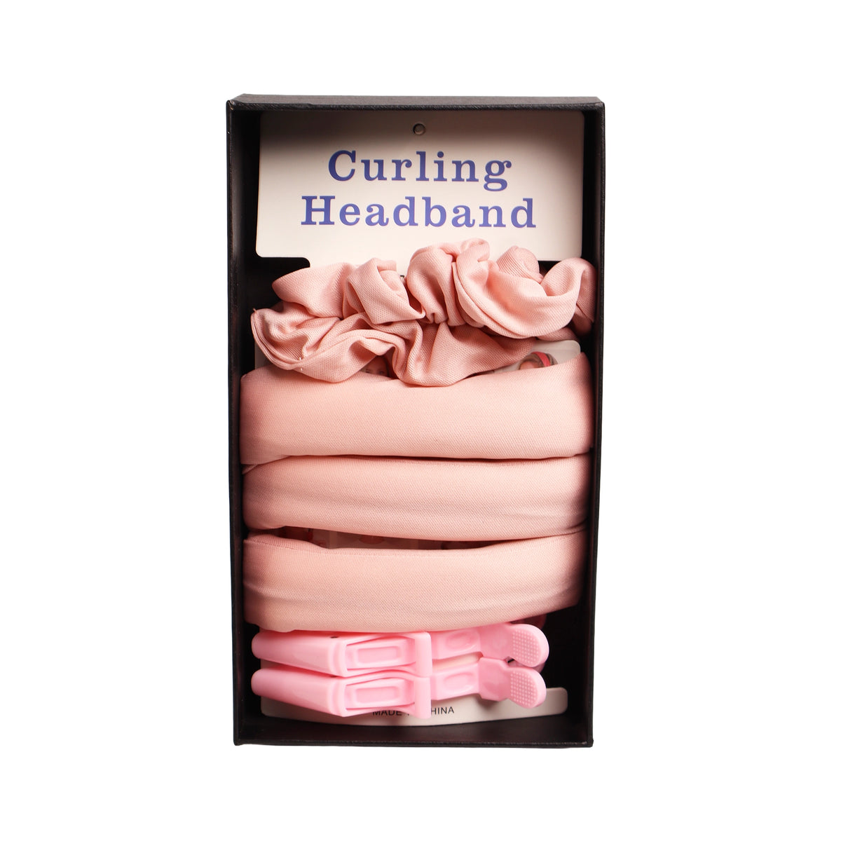 Pink Curling Headband Set