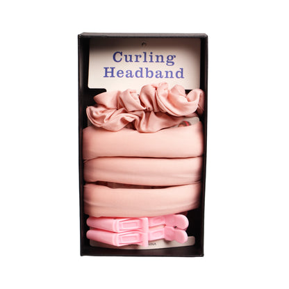 Pink Curling Headband Set