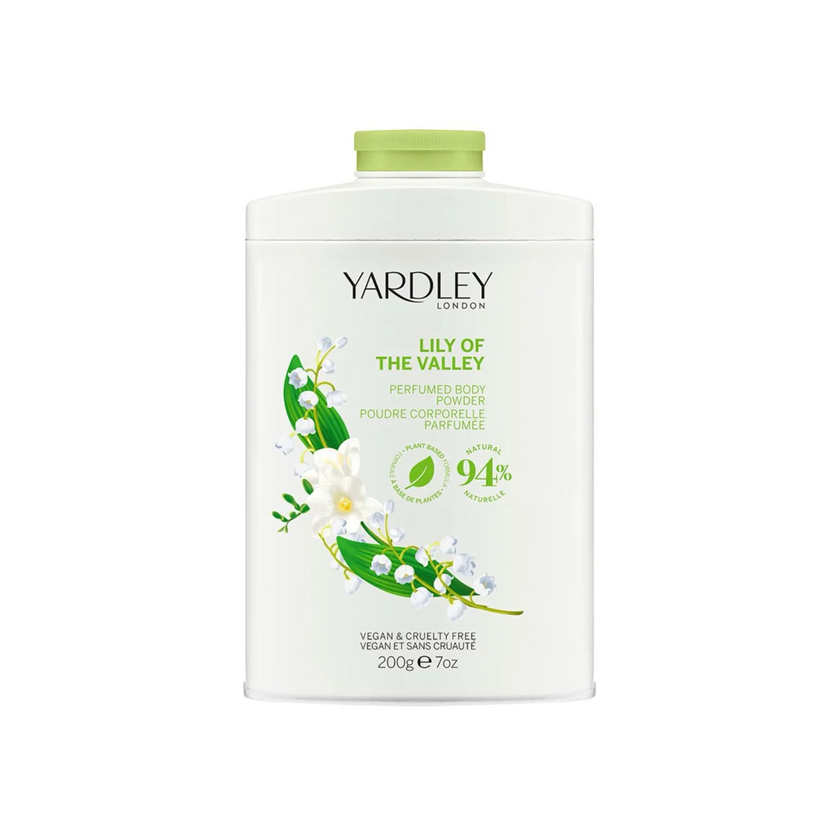 ياردلي لندن بودرة معطرة للجسم  – 200 جرام - LILY OF THE VALLEY