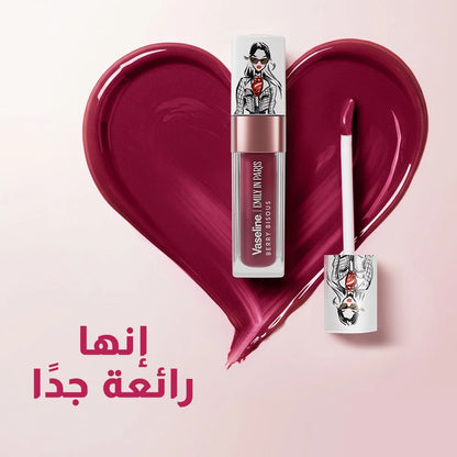 فازلين × إيميلي في باريس زيت شفاه ملون بتركيبة مرطبة – 4.6 مل.