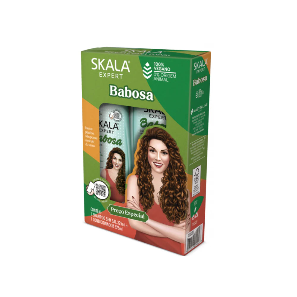 سكالا مجموعة بابوسا شامبو + بلسم للشعر المجعد (325 مل لكل عبوة)