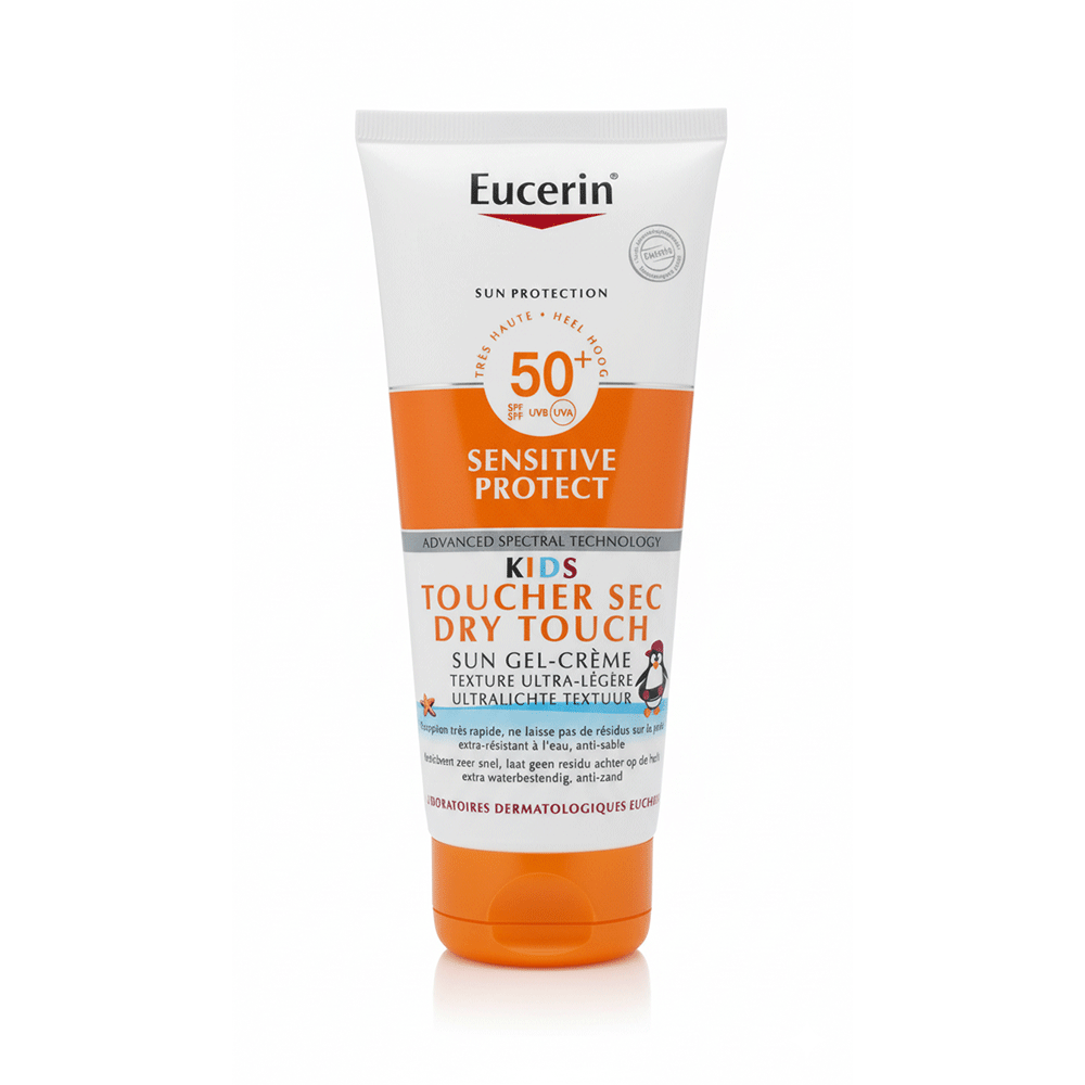 يوسرين واقي شمس جل كريم للأطفال حماية عالية للبشرة الحساسة SPF 50+ دراي تاتش – 200 مل