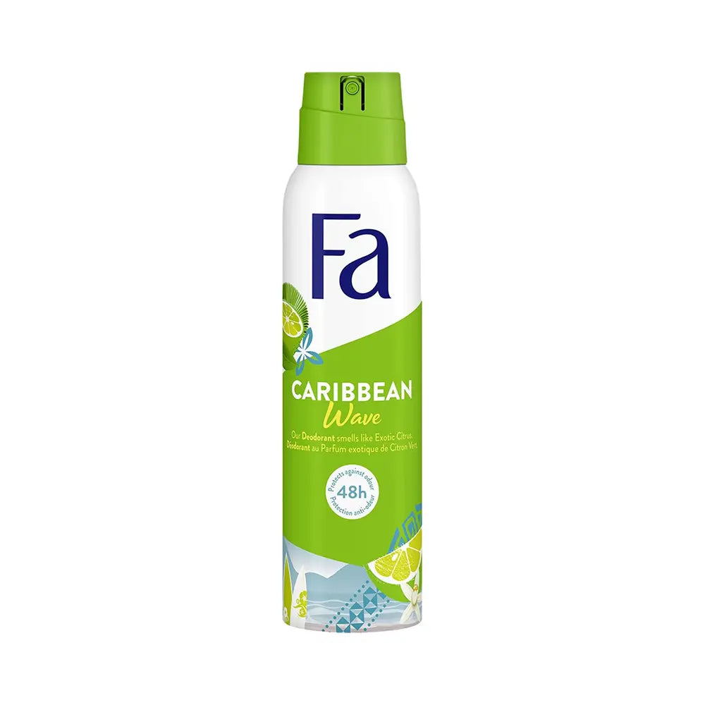 فا كاريبيان ويف مزيل عرق بخاخ بالليمون حماية 48 ساعة - 150 مل