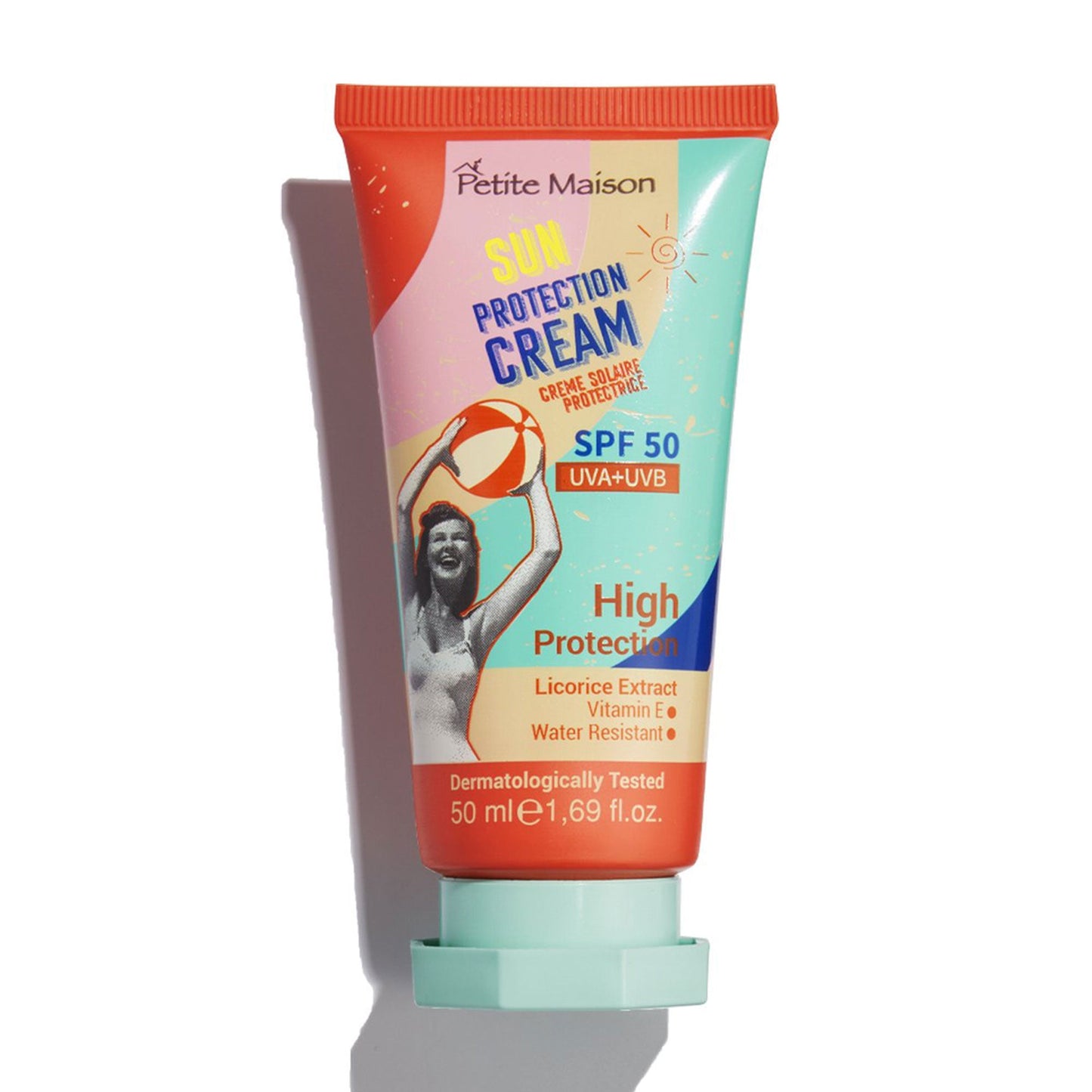بيتيت ميزون كريم حماية عالية من الشمس SPF50 مقاوم للماء - 50 مل