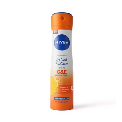 Nivea Deodorant Spray Natural Radiance 48h Protection with Vitamin C and E - 150 ml