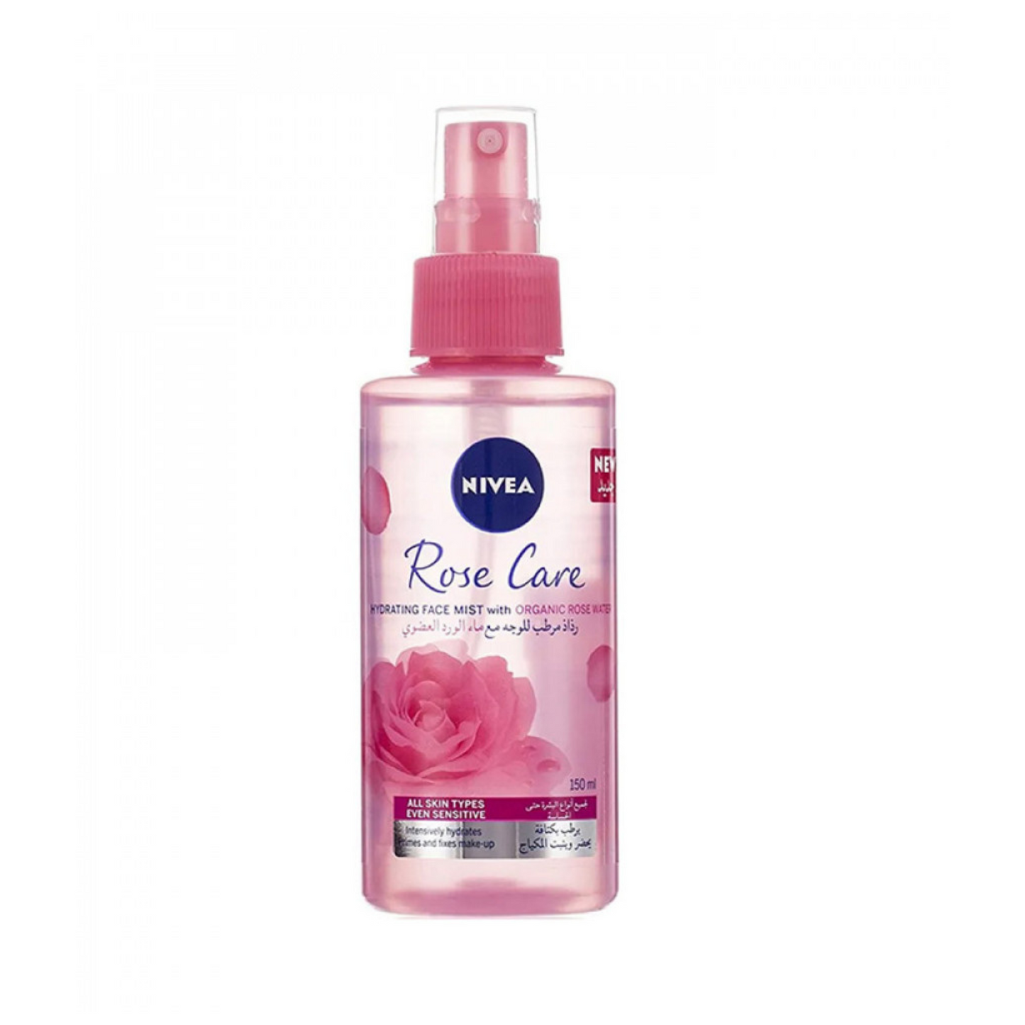Nivea Moisturizing Facial Mist with Organic Rose Water and Makeup Setting - 150ml