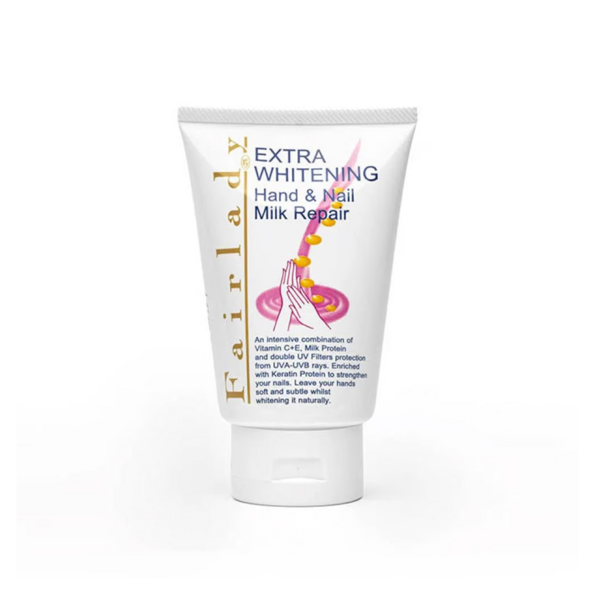 Fairlady Whitening and Repairing Cream for Hands and Nails with Milk - 100 ml