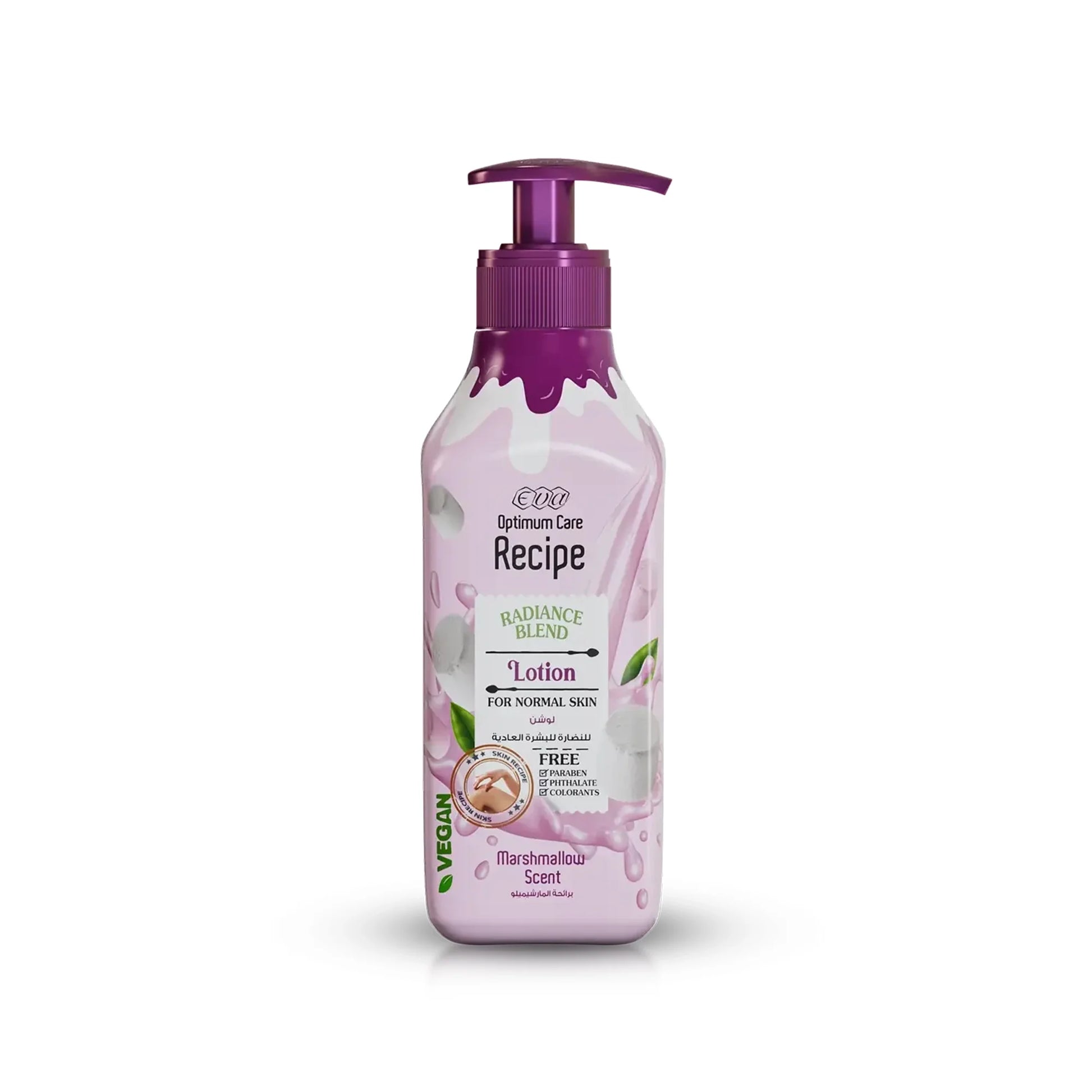 ايفا لوشن للنضارة للبشرة العادية برائحة المارشميلو – 370 مل