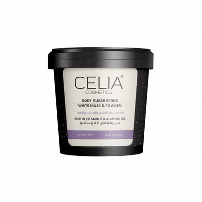 Celia Sugar Musk & Powder Body Scrub - 600g