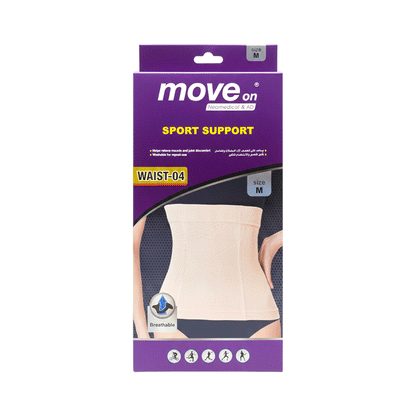 موف أون دعامة الخصر الرياضية WAIST-04-قطعة واحدة
