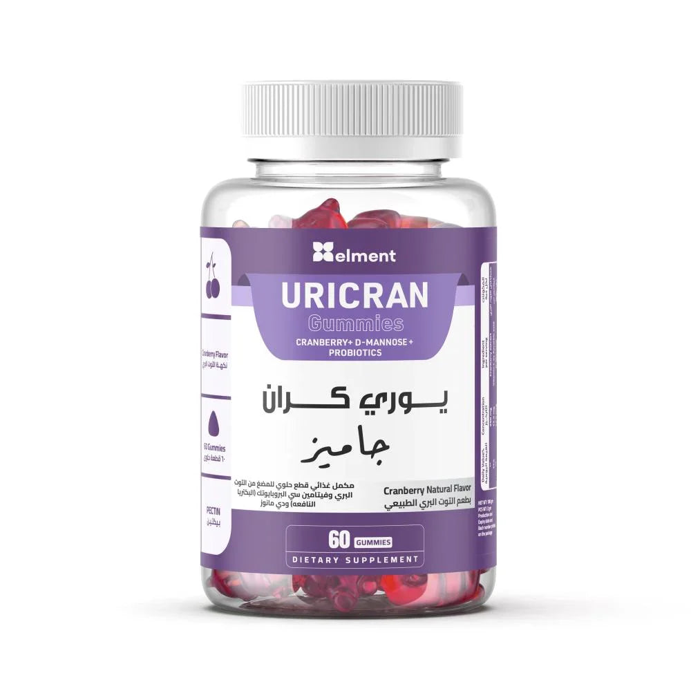 ايلمينت يور يكران شيب جاميز مكمل غذائي دي-مانوز + بروبيوتيك بنكهة التوت البري – 60 قطعة حلوى
