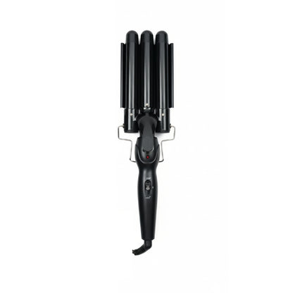 hair-curling-iron-with-three-barrels-model-m-11-black-color-one-piece