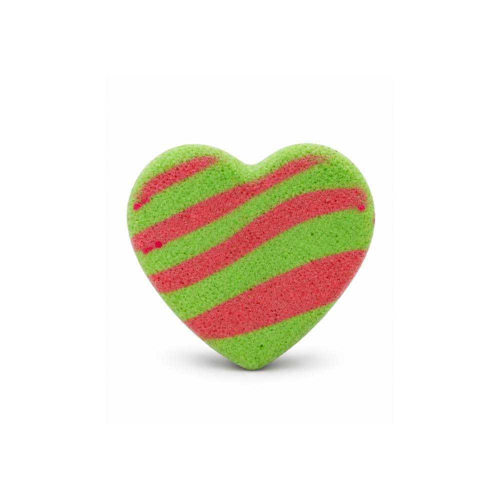 Green Pink Heart Bathbomb