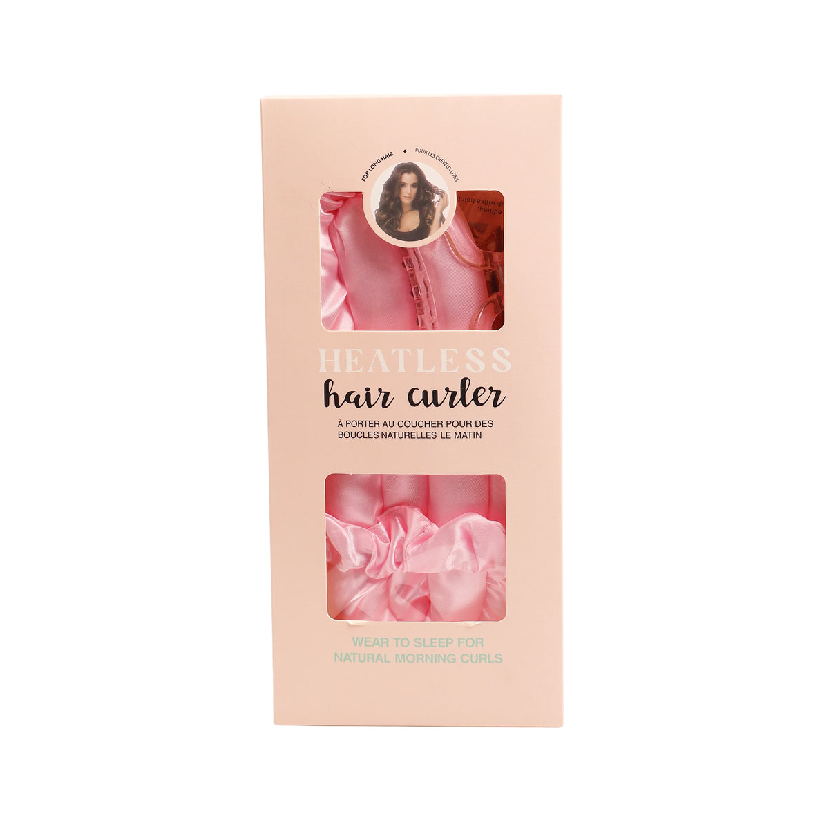 Pink Heatless Hair Curler