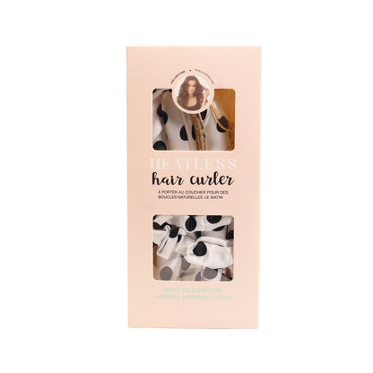 White Polka Dot Curler