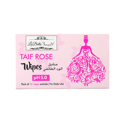 
la-bella-daily-intimate-cleansing-wipes-ph-50-soft-and-delicate-with-taif-rose-12-wipes
