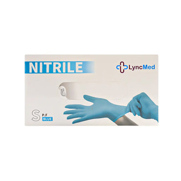 link-med-plus-nitrile-powder-free-gloves-safe-for-cleaning-or-handling-food-or-automotive-size-small-blue-100-gloves