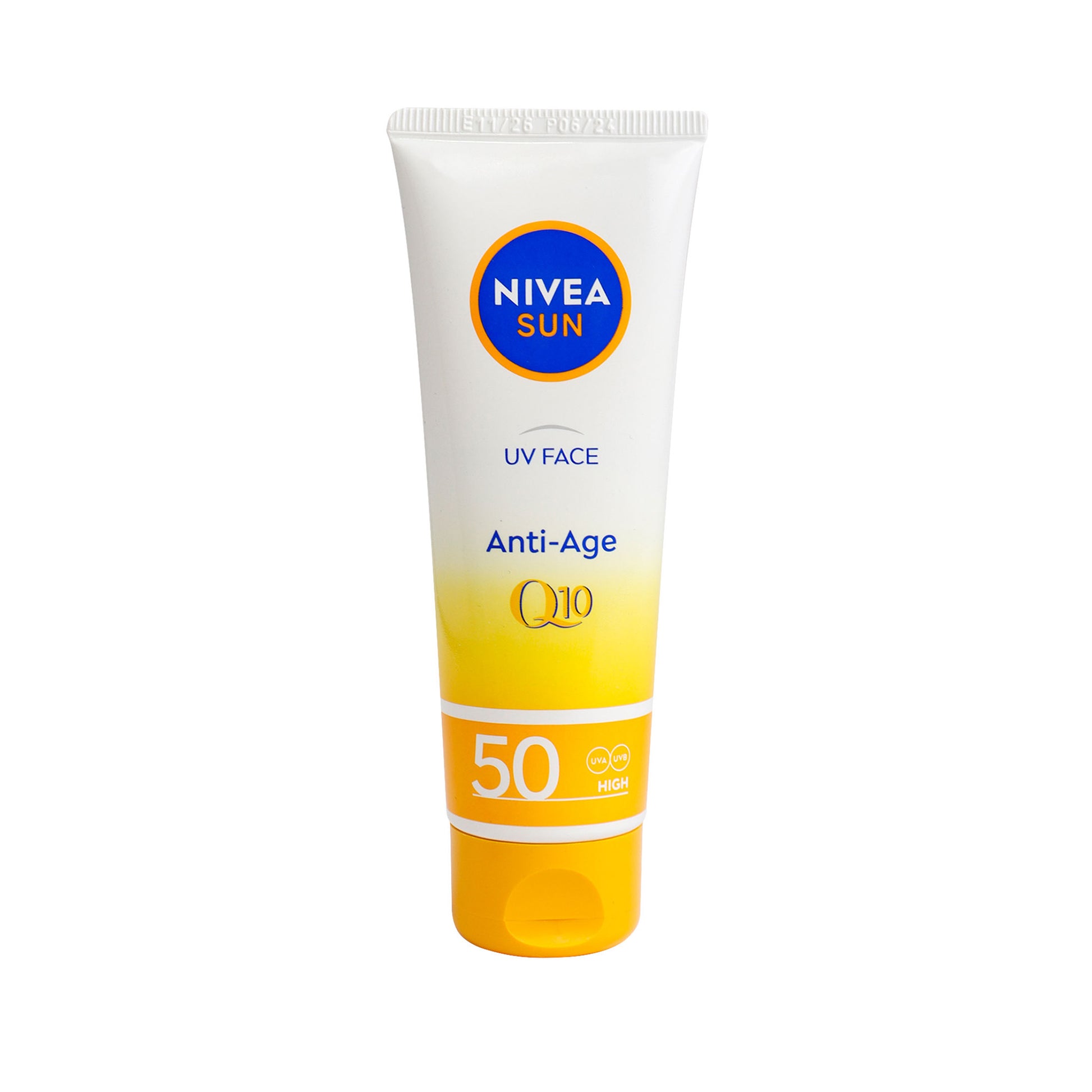 نيفيا صن كريم للوجه للحماية من أشعة الشمس SPF50 و Q10 مقاومة التجاعيد - 50مل