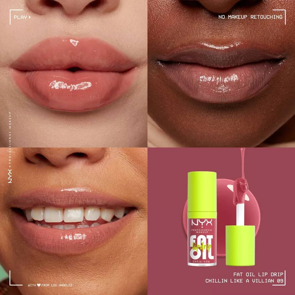 NYX Lip Oil Swatches