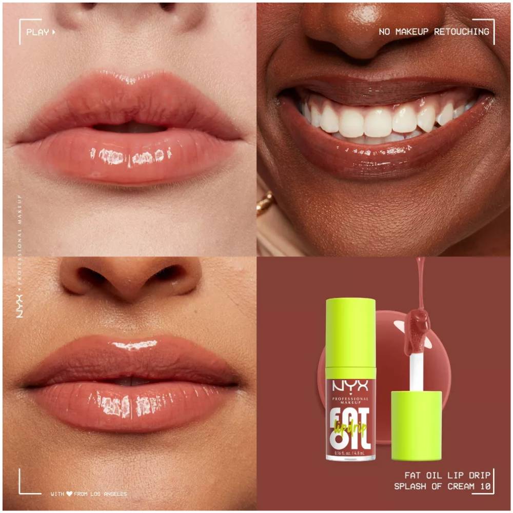 NYX Lip Oil Swatches