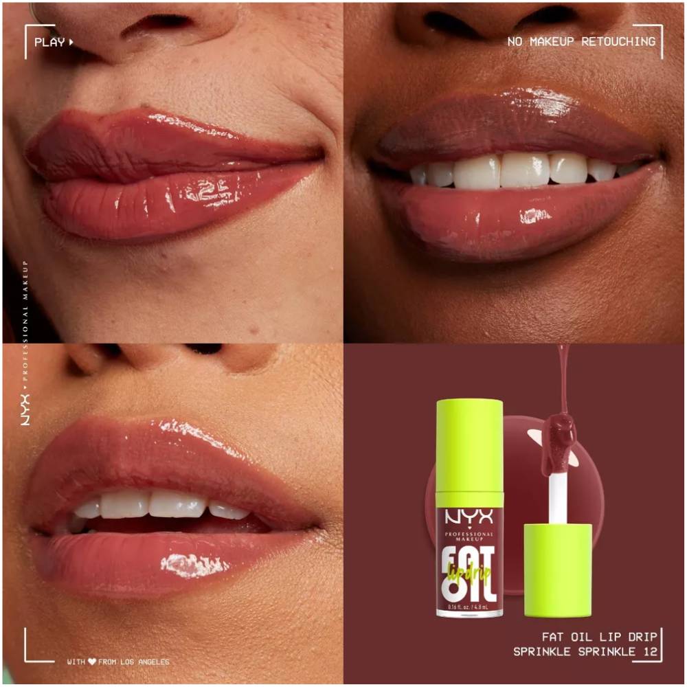 NYX Lip Oil Swatches
