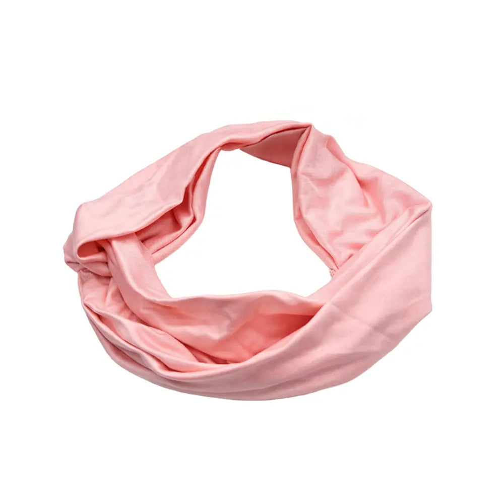 Pink fabric headband